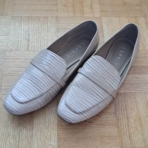 Esprit Faux Crocodile Loafers Tan Madison
